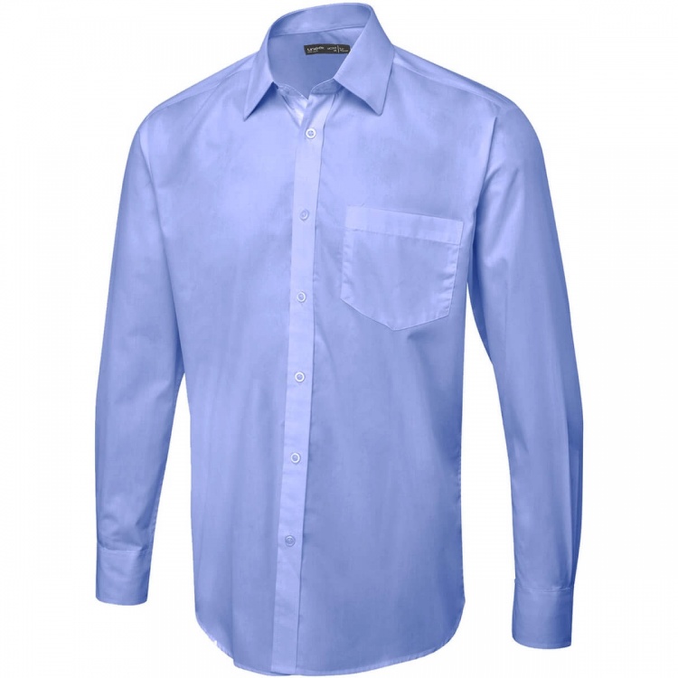 Uneek Clothing UC713 Men's Long Sleeve Poplin Shirt 120gsm
